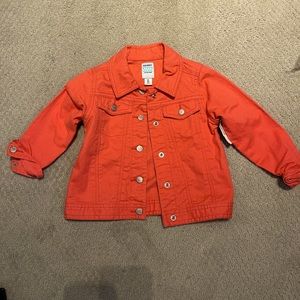 Cute Coral colored Old Navy Jean Jacket size 4